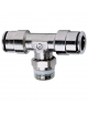 Racor súper rápido t macho 6 mm x 1/4